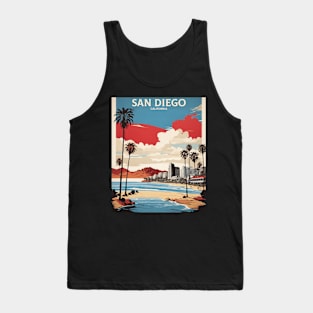 San Diego California United States of America Tourism Vintage Tank Top